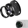 Freewell obiettivo grandangolare e macro 2 in 1 compatibile con Fuji X100VI/X100V - Design versatile, ingrandimento migliorato-Nero