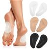 WUIOWPPIC 3 paia di solette ortopediche con supporto per arco plantare, plantari in gel per fascite plantare, solette ortopediche per piedi piatti e cuscinetti per tallone, cuscinetti per dolore ai piedi e