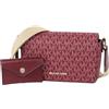 Michael Kors Vincent - Borsa a tracolla piccola con logo firmato Oxblood, Ossedio, Small