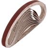 sourcing map Nastri abrasivi in ossido di alluminio, 13 mm x 457 mm, 24 pezzi, grana 240, per lavorazione del legno, lucidatura dei metalli, affilacoltelli