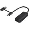 Generic Adattatore Di Rete Gigabit Per Laptop, Scheda Di Rete Cablata USB3.0 Convertitore Di Rete Gigabit Converter Porta Di Rete Esterna RTL8153B LAN RJ45 100m, Convertitore Web Convertitore Gigabit A Prova