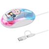 Psdndeww Mouse 2 in 1 1 1 Mouse ottico USB Tipo C Mouse 7 LED Retroilluminazione Filo Mouse per Computer Portatile PC