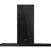 Haier I-Feel HATS9CBS6BVOC- Cappa aspirante da parete, 90 cm, Wi-Fi, potenza 720 m3/h, motore 250 W, 4 velocità, 68 db, filtri carbone, 3 filtri antigrasso, luce LED, vetro nero