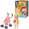 BABY born Minis Playset Passeggino con Eli 906156 - Bambola da 6.5 cm con accessori e corpo mobile per un gioco realistico - Adatto a bambini dai 3 anni in su