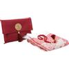 Prien Tappeto Da Preghiera Musulmana Con Perle Di Tappetino Prayer Mat Per Donne E Uomini, Regali Bayram, Ramadan, Set Islamico, Seccade Namaz, Musulmano, Tasbih Musulmano (Rosso)