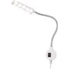 lvifloae Lampada da cucito LED Macchina da cucire Striscia luminosa Super luminosa per lavori domestici Cucito e pulizia Magnete Base fissa Piccolo standard europeo Bianco (UE-2)