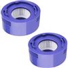 TALENTEC home : 2x Filtro HEPA di ricambio per il motore per aspirapolvere senza filo compatibile con Dyson V7, V8, SV8, SV10, SV11, DC07, HH11 : Ref. 967478-01 : Viola e bianco
