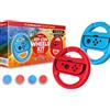 Maxx Tech Joy-Con Wheels and Grips Kit for Nintendo Switch 2&1, Mario Kart World, Mario Kart 8 Deluxe, Nintendo Switch 2 & 1 compatible