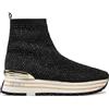 Liu Jo Jeans Scarpe Donna Sneaker calzino Liu-Jo Maxi Wonder Strass Knit 83 Black D25LJ06 BF4071TX43722222 40