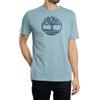 Timberland Uomo T-Shirt con Logo Ad Albero, Blue, L