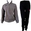 NewAge tuta donna in felpa full zip UMBRO art. 32060 (grigio/nero, XL)