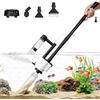 AQQA Aspirapolvere per acquario, 8 in 1, aggiornamento elettrico, 30 W, per cambio acqua, lavaggio della sabbia, filtraggio e circolazione dell'acqua