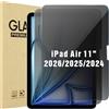 ProCase Pellicola Privacy iPad Air 11 pollici M3/M2 2025/2024 [A3266 A3267 A2902 A2903 A2904], Vetro Temperato Privacy iPad Air 11" -2 Pezzi