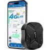 Zeerkeer 4G Localizzatore GPS per Auto Tracciatore di Posizione in Tempo Reale/Geo-Fence Allarmi, 4G GPS Tracker Monitoraggio con Allarme e Potente Magnete, Registro storico, Batteria 10000mAh