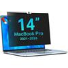 STARY Filtro magnetico schermo privacy per Macbook Pro 14 pollici (2021-2024, M1, M2, M3, M4), rimovibile facile On/Off Anti Blue Light Glare Filtro privacy compatibile con Mac Pro 14.2 "Laptop