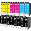 Yowell 20x cartucce d'inchiostro 13XL compatibili con Epson T1301 T1302 T1303 T1304 per Stylus SX525WD SX535WD SX620FW Office B42WD BX925FWD BX635FWD Workforce WF-3520DWF WF-7525 WF-7015
