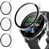 Kamita [3Pezzi] Custodia Compatibile con Garmin Venu 3S 41mm, Duro PC Bumper Case con Protezione Dello Schermo in Vetro Temperato, Custodie Protettiva a Copertura Totale per Garmin Venu 3S (Chiaro*3)