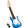Qusedwey Chitarra Giocattolo da 17 Pollici per Bambini, Chitarra Elettrica A 4 Corde, Strumenti Musicali per Bambini, Strumento Elettronico Portatile, Durevole e Facile da Usare, C