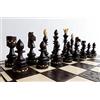 Master of Chess Scacchiera in Legno "INDIAN" 54cm - Fatto a Mano Grandi Scacchiera Portatile - Set di Scacchi Pieghevoli per Bambini e Adulti