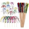 Mirrwin 100 Pezzi Stuzzicadenti Decorativi da Cocktail, Fuochi D'artificio Cocktail Decorativi 23cm Stecchini per Aperitivo Stuzzicadenti per Feste per Antipasti Frutta Dessert Forniture