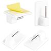 LIHAO Set di 20 Ganci Adesivi per Tende Finestra - 2.8 x 1.9 x 1.1 cm - Bianco