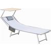 o-day Telo Mare Microfibra Deluxe con Tasche Laterali e Cuscino Gonfiabile Asciugamano Microfibra con Ganci per il Massimo Relax Estivo Telo da Mare 190x70cm (04-Grigio)