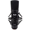 CAD Audio Microfono a condensatore a membrana di grandi dimensioni per studio (XLR, alimentazione phantom 48V, diaframma da 1 pollice, impedenza 75 OHM, 30 Hz - 20 KHz), argento