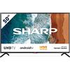 Sharp Aquos 50BN6E 50 Dolby ATMOS Android 9.0 Smart TV 4K Ultra HD, Wi-Fi, DVB-T2/S2, 3840 x 2160 Pixels, Nero, suono Harman Kardon, 4xHDMI 2xUSB, 2020 [Classe di efficienza energetica A]