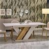 Tavolo allungabile 160/200 da pranzo moderno rovere crema Emily