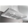 AirForce F206 IXWH/A/90, cappa ad isola, 609 m3/h, 90 cm - INOX e VETRO BIANCO