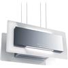 Baraldi Trisia Appesa Cappa cucina ad Isola, Classe A 800 m3/h - Bianca/inox