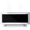 Baraldi Metropolis Appesa cappa cucina ad Isola, Classe A 800 m3/h - Vetro/inox