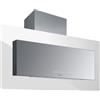 Baraldi Trisia cappa cucina a parete 90 cm, 800 m3/h - Bianca/inox