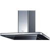 Baraldi Stivia cappa cucina a parete 90 cm, 800 m3/h - Nera/inox