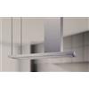BARALDI - 01ELEIS146STDX80 - CAPPA ELEA ISOLA cm. 146x60 camino destra - Inox - 800 m3/h