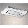 Baraldi Stivia free Cappa cucina da soffitto 90 cm, Classe A - Vetro Bianco