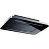 Baraldi Stivia free Cappa cucina da soffitto 90 cm, Classe A 1300 m3/h - Vetro Nero