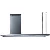 Baraldi cappa cucina ad isola Elea 146 cm con camino a sinistra, Inox 900 m3/h