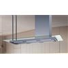 BARALDI - 01ELE146GLSTDX80 - CAPPA ELEA ISOLA STYLE CON VETRO cm 146 Destra - Inox- 800 m3/h