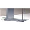 BARALDI - 01ELE146GLSTSX80 - CAPPA ELEA ISOLA STYLE CON VETRO cm 146 Sinistra - Inox - 800 m3/h