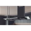 BARALDI - 01ELE146GLBLDX80 - CAPPA ELEA ISOLA STYLE CON VETRO cm.146 Destra - Nera - 800 m3/h