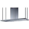 Baraldi Cappa Cucina ad isola ELEA CENTRALE 146 cm, 900 m3/h, 01ELECE146ST90, Inox