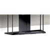 Baraldi Cappa Cucina ad isola ELEA CENTRALE 146 cm, 800 m3/h, 01ELECE146BL80, Nero