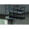 Baraldi Cappa Cucina ad isola MENSOLA ISOLA 146 cm, 900 m3/h, 01MENIS146BL90, Nero