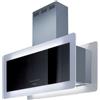 Baraldi cappa cucina ad isola Metropolis 90 cm, Inox/vetro 900 m3/h