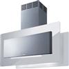Baraldi cappa cucina ad isola Trisia 90 cm, 900 m3/h, Bianca/inox