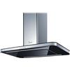 Baraldi cappa cucina ad isola Stivia 90 cm, Nero/inox 900 m3/h