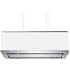 Baraldi DIADE cappa cucina ad Isola 90 cm, Classe A, 800 m3/h - Acciaio Inox/Bianco