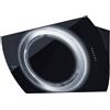 Baraldi Nima cappa cucina aspirante a parete 90 cm, 900 m3/h - Nero