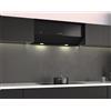 Baraldi ARIAL PARETE Cappa Cucina a Parete 60 cm, Classe A+ 700 m3/h - Nero